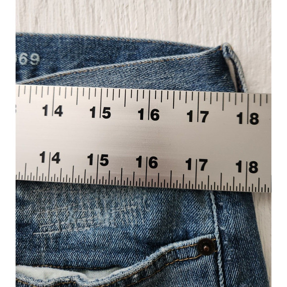 Gap 1969 Slim Men's size 34x30 Distressed Denim Slim Jeans (E3) - Picture 9 of 16